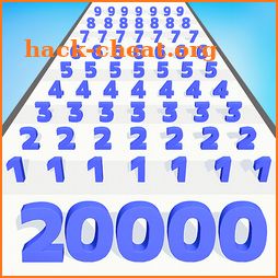 Numbers Run Merge Challenge icon