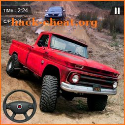 Offroad Car Drive Pickup Truck Uphill 3D icon