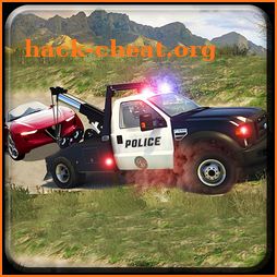 Offroad Police 4x4 Tow Truck Trailer Rescue icon