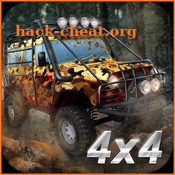 Offroad rally: driving 4x4 trucks icon
