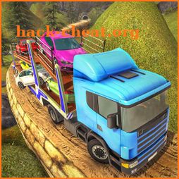 Offroad Transporter Car Trailer Parking Drive icon