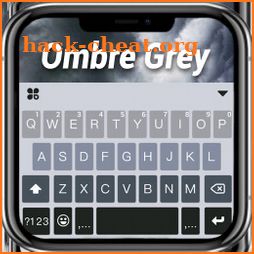 Ombre Grey Keyboard Background icon