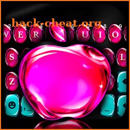 Os11 Glass Pink Apple Keyboard Theme icon