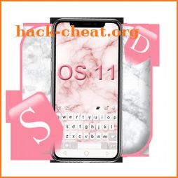 Os11 Pink Marble Keyboard Theme icon