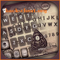 Ouija Board Keyboard Background icon