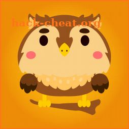 Owl jumping icon