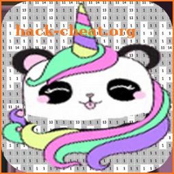 Paint Number:Pandas Color By Number-Kawaii Pandas icon