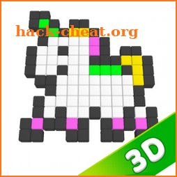 Paint Pixel 3D icon