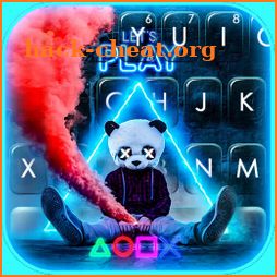 Panda Gamer Keyboard Background icon
