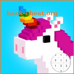 Panda Unicorn - Color by Number Pixel Art Pages icon