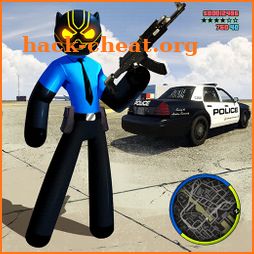 Panther Police Stickman Rope Hero Gangster Vegas icon