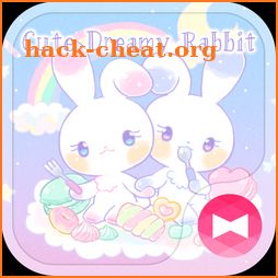 Pastel colors Wallpaper Cute Dreamy Rabbit Theme icon