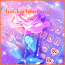 Pastel Glossy Rose Keyboard Theme icon