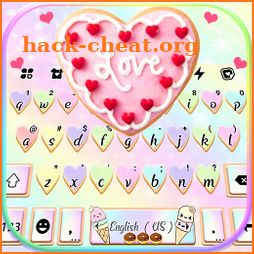 Pastel Sweet Cookie Keyboard Background icon