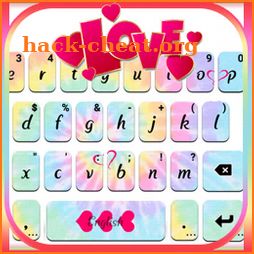 Pastel Tie Dye Keyboard Theme icon