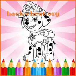 Paw Coloring Book for Puppy patrol Cartoon Kids icon