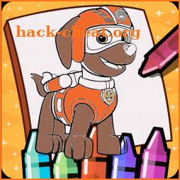Paw Hero Puppy Patrol Coloring Game icon