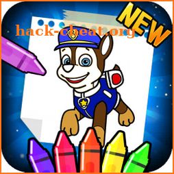 paws puppy pa coloring trol icon