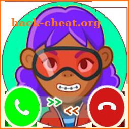 Pepi fake call icon