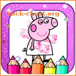Pepp Piglet Coloring book icon