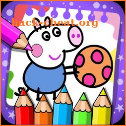 pepp pink coloring pig's icon