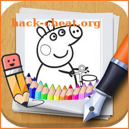 Peppa pig coloring book by fans icon