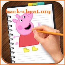 Peppa pig coloring book icon