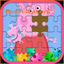 Peppa Puzzle pig game icon
