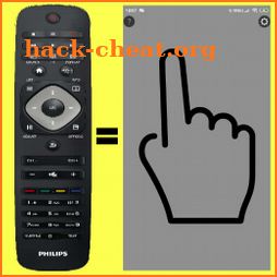 Philips TV Remote Simple No buttons finger gesture icon
