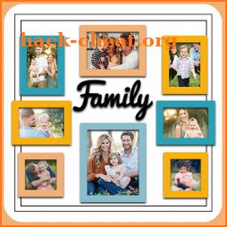 Photo frame, Family photo frame icon