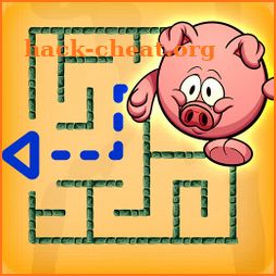 Piggy Maze Runner - Kids educational puzzle icon