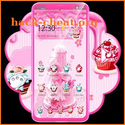 Pink Birthday Cake Launcher icon