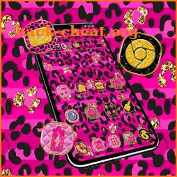 Pink Black Leopard Theme icon