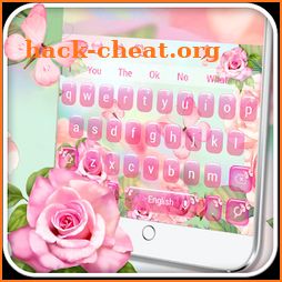 Pink Blossom Butterfly Keyboard icon