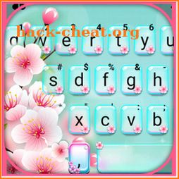 Pink Blossoms Keyboard Background icon