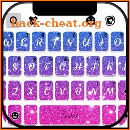 Pink Blue Glitter Keyboard Background icon