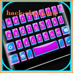 Pink Blue SMS Keyboard Theme icon