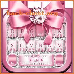 Pink Bow Diamond Luxury Keyboard Theme icon