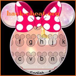 Pink Bow Minnies Keyboard icon