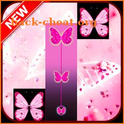 Pink Butterfly Piano Tiles 2018 icon