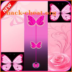 Pink Butterfly Piano Tiles icon