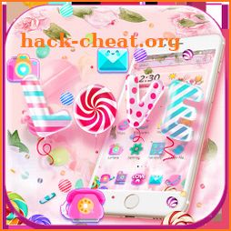 Pink Candy Sweet Love Theme icon