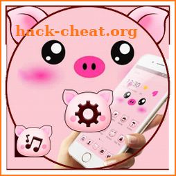 Pink Cartoon Piggy Kawaii Theme icon