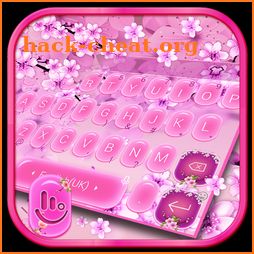 Pink Cherry Blossom Keyboard Theme icon