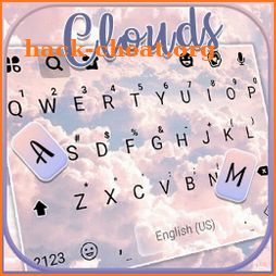 Pink Clouds Keyboard Background icon