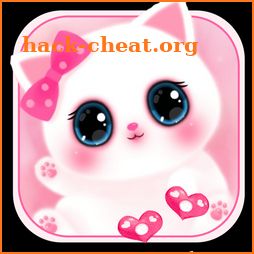 Pink Cute Kitty 3D Live Lock Screen Wallpapers icon