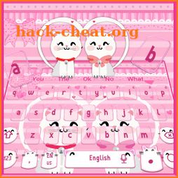 Pink Cute Kitty Cat Keyboard icon