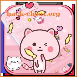Pink Cute Kitty Cat Theme🐱💟 icon