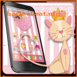 Pink Cute Lovely Cat Theme😸 icon