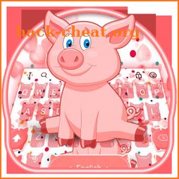 Pink Cute Piggy Keyboard Theme icon